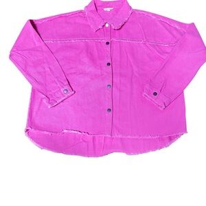 Women's Pink Jean Jacket